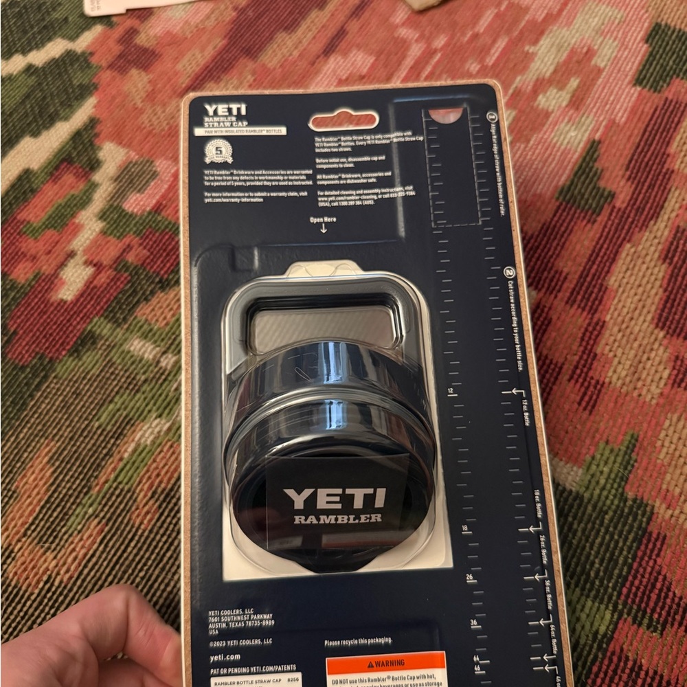 YETI Rambler Blue Bottle Cap